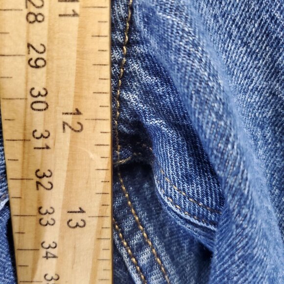 Old Navy Jeans Womens Size 18 Blue High-Rise Slouchy Straight Distressed Denim - Picture 7 of 12